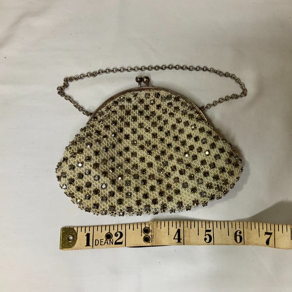 Evening Bag with Silver-Tone Chain - Picture 3 of 3